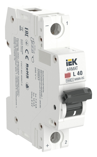 Автоматический выключатель Armat M06N-DC 1P L 40А IEK