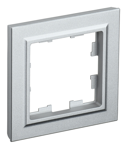 Рамка 1 пост IEK BRITE, алюминий, BR-M12-K47