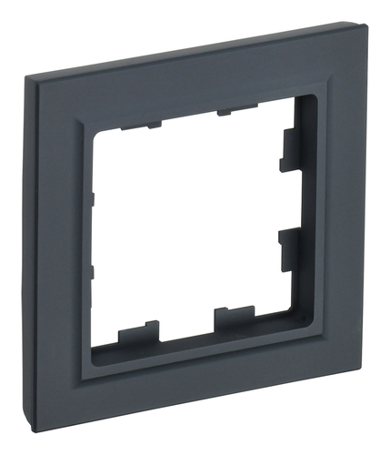 Рамка 1 пост IEK BRITE, графит, BR-M12-K53