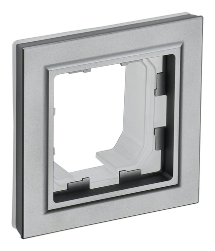 Рамка 1 пост IEK BRITE, сталь, BR-M12-44-K46
