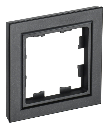 Рамка 1 пост IEK BRITE, черный, BR-M12-K02