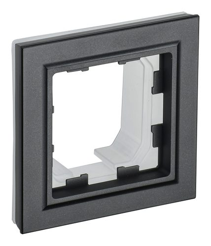 Рамка 1 пост IEK BRITE, черный, BR-M12-44-K02