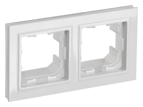 Рамка 2 поста IEK BRITE, белый, BR-M22-44-K01