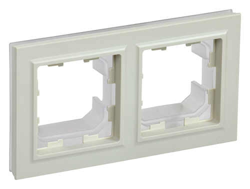 Рамка 2 поста IEK BRITE, бежевый, BR-M22-44-K10