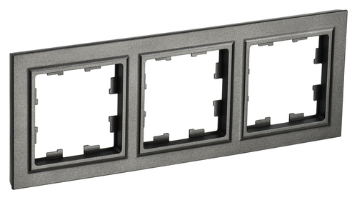 Рамка 3 поста IEK BRITE, темная бронза, BR-M32-K45