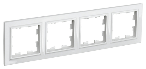 Рамка 4 поста IEK BRITE, белый, BR-M42-K01