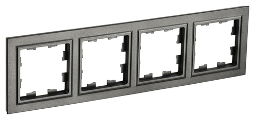 Рамка 4 поста IEK BRITE, темная бронза, BR-M42-K45