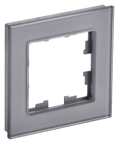 Рамка 1 пост IEK BRITE, серый, BR-M12-G-K03