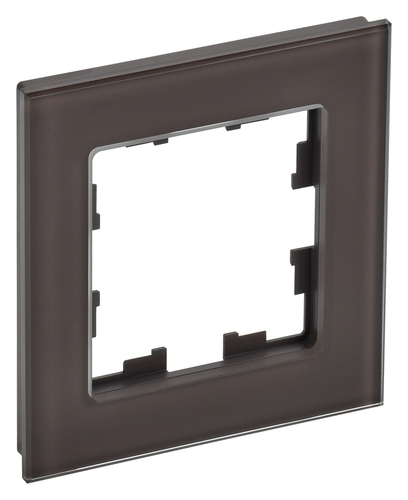 Рамка 1 пост IEK BRITE, темная бронза, BR-M12-G-K45