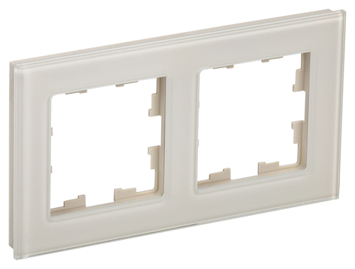 Рамка 2 поста IEK BRITE, ванильный, BR-M22-G-K10