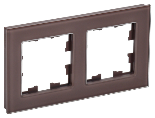 Рамка 2 поста IEK BRITE, темная бронза, BR-M22-G-K45