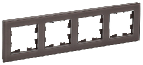 Рамка 4 поста IEK BRITE, темная бронза, BR-M42-G-K45