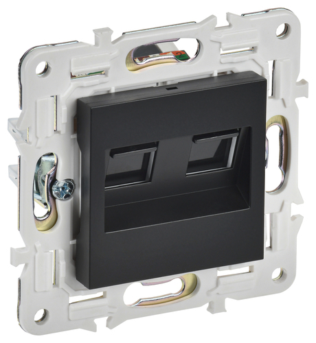 SKANDY Роз. комп. 2-ая RJ45 кат.6 SK-K04Bl черн. IEK