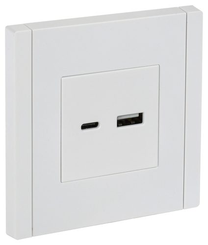FORTE&PIANO Роз. USB A+C 18Вт FP251 бел. IEK