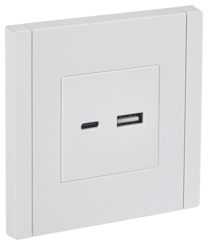 FORTE&PIANO Роз. USB A+C 3,1А FP250 бел. IEK