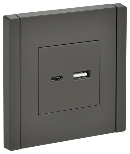FORTE&PIANO Роз. USB A+C 3,1А FP350 сер. IEK