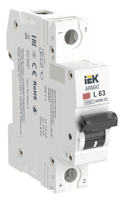 Автоматический выключатель Armat M06N-DC 1P L 63А IEK