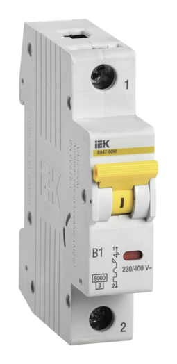 Автоматический выключатель Karat ВА47-60M 1P D 3А 6кА IEK