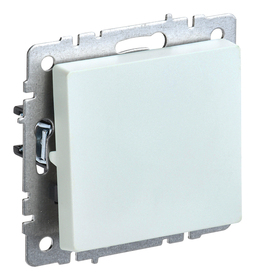 Переключатель 1-клавишный IEK BRITE, скрытый монтаж, жемчуг, BR-V12-0-10-K36