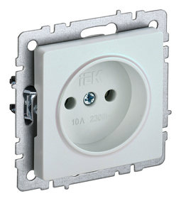 Розетка IEK BRITE, скрытый монтаж, жемчуг, BR-R10-10-K36