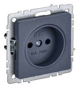 Розетка IEK BRITE, скрытый монтаж, маренго, BR-R10-10-K35