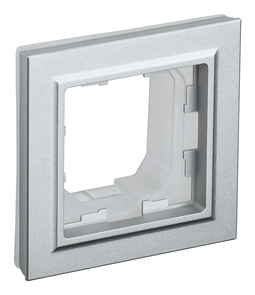 Рамка 1 пост IEK BRITE, алюминий, BR-M12-44-K47