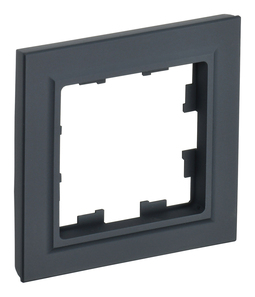 Рамка 1 пост IEK BRITE, графит, BR-M12-K53