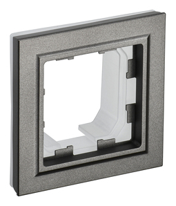 Рамка 1 пост IEK BRITE, темная бронза, BR-M12-44-K45