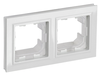 Рамка 2 поста IEK BRITE, белый, BR-M22-44-K01