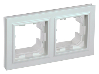 Рамка 2 поста IEK BRITE, жемчуг, BR-M22-44-K36