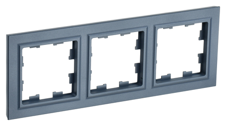 Рамка 3 поста IEK BRITE, маренго, BR-M32-K35