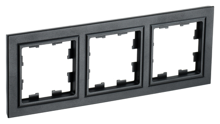 Рамка 3 поста IEK BRITE, черный, BR-M32-K02