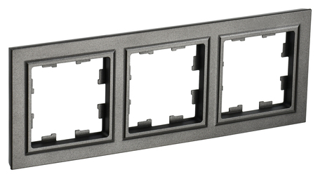 Рамка 3 поста IEK BRITE, темная бронза, BR-M32-K45