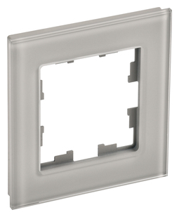 Рамка 1 пост IEK BRITE, дымчатый, BR-M12-G-K30
