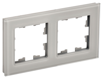 Рамка 2 поста IEK BRITE, дымчатый, BR-M22-G-K30