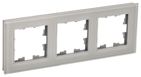 Рамка 3 поста IEK BRITE, дымчатый, BR-M32-G-K30