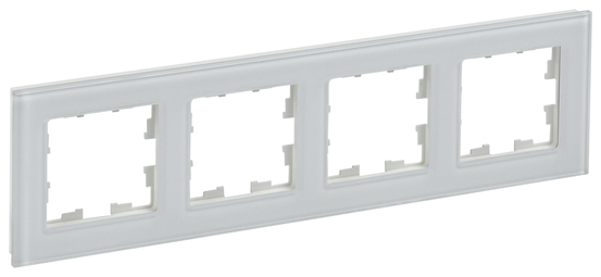 Рамка 4 поста IEK BRITE, белый, BR-M42-G-K01