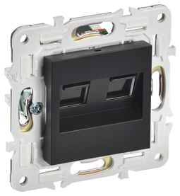 SKANDY Роз. комп. 2-ая RJ45 кат.5E SK-K03Bl черн. IEK