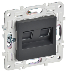 SKANDY Роз. комп. 2-ая RJ45 кат.6 SK-K04T титан IEK
