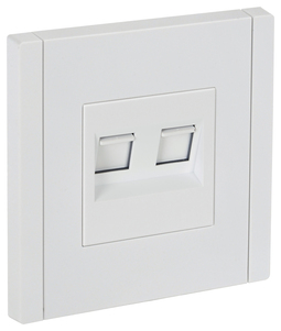 FORTE&PIANO Роз. комп. 2-ая RJ45 кат.5E FP233 бел. IEK
