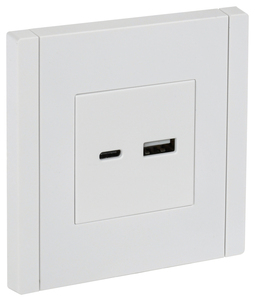 FORTE&PIANO Роз. USB A+C 18Вт FP251 бел. IEK