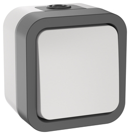 TORS Выключатель кнопочный 10А IP55 TS210 сер-бел IEK