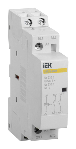 Модульный контактор IEK 2НО 20А 230В AC, MKK11-20-20