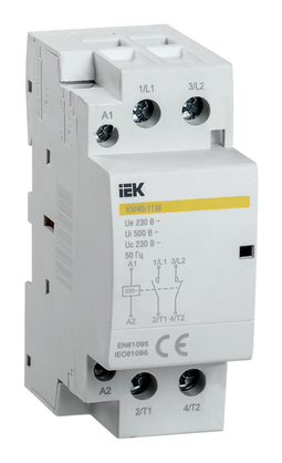 Модульный контактор IEK 1НО+1НЗ 40А 230В AC, MKK11-40-11