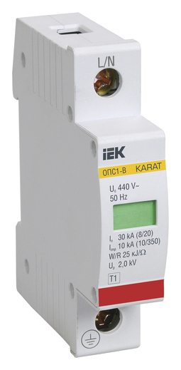 KARAT ОПС1-B УЗИП 1P In=30кА Un=400В Im=60кА IEK