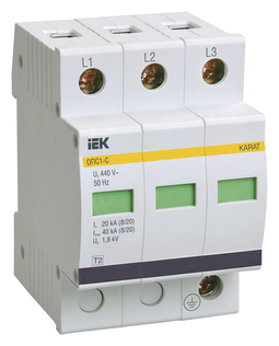 KARAT ОПС1-C УЗИП 3P In=20кА Un=400В Im=40кА IEK