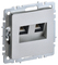 BRITE Роз. комп. 2-ая RJ45 кат.6 РК11-2-БрА алюм. IEK