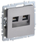 BRITE Роз. комп. 2-ая RJ45 кат.6 РК11-2-БрС сталь IEK